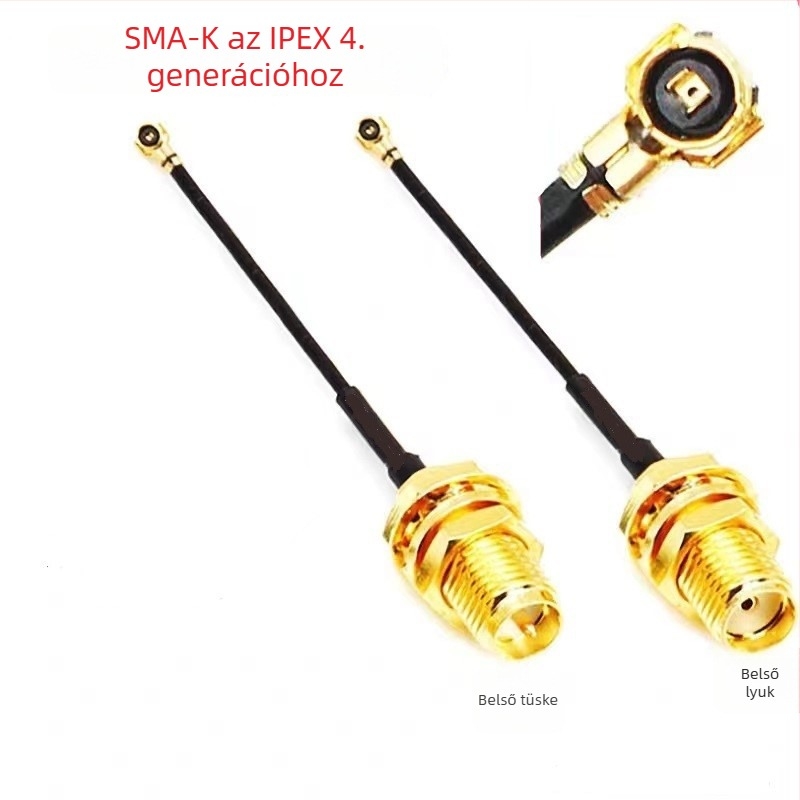 SMA‑tól IPEX4‑ig antennaadapter kábel MS156, 50 Ω, SWR ≤1.5, erősítés 28