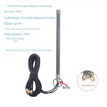 Kültéri CPE antenna GPS WiFi, omnidirekcionális, nagy nyereség, IP67 vízálló