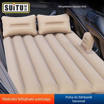 Autóba illeszthető felfújható ágy PVC flocking anyaggal - Modell ZD-431, 1,95 kg, kézi felfújás, általános autóhasználatra.