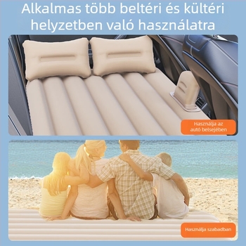 Autóba illeszthető felfújható ágy PVC flocking anyaggal - Modell ZD-431, 1,95 kg, kézi felfújás, általános autóhasználatra.