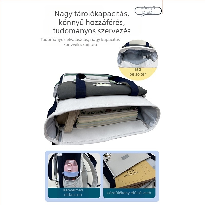 Átalakítható kézitáska és hátizsák általános iskolásoknak — vízálló, ultra könnyű polieszter táska nylon béléssel, lélegző és kopásálló, uniszex