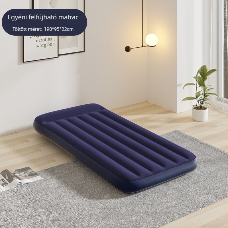 PVC anyagú felfújható ágy flock bevonattal, maximális teherbírás 500 kg, tömeg 0,5 kg, eredet Yiwu