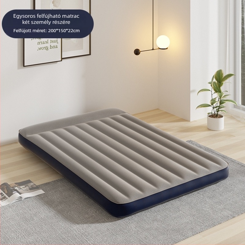 PVC anyagú felfújható ágy flock bevonattal, maximális teherbírás 500 kg, tömeg 0,5 kg, eredet Yiwu