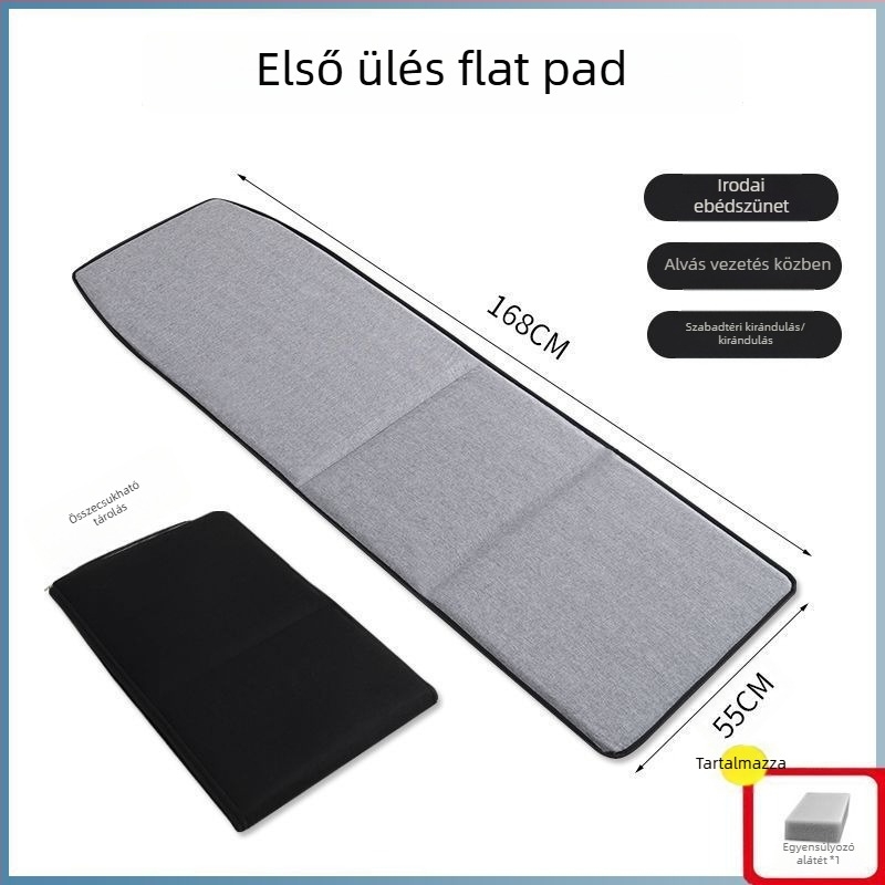 Összecsukható autós alvó matrac utasok számára, sík utazóágy az autóban, pumpálás nélkül