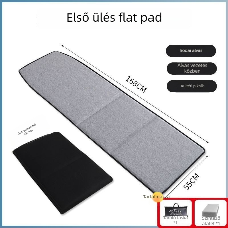 Összecsukható autós alvó matrac utasok számára, sík utazóágy az autóban, pumpálás nélkül