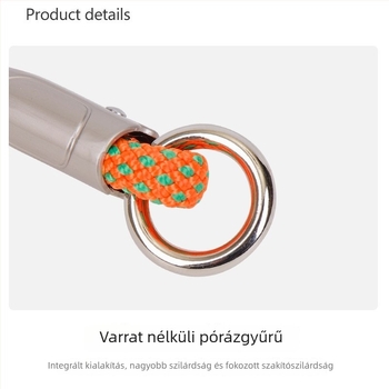Kutyanyakörv poliészterből és cinkötvözetből, P‑lánccal, sétáltató póráz nagytestű kutyáknak, több színben