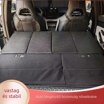 Összecsukható kocsikemping ágy hátoldali matrac bővítésével — univerzális illeszkedés, flocking anyag, felfújítás nélkül, maximális teher 11 kg