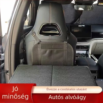 Összecsukható kocsikemping ágy hátoldali matrac bővítésével — univerzális illeszkedés, flocking anyag, felfújítás nélkül, maximális teher 11 kg