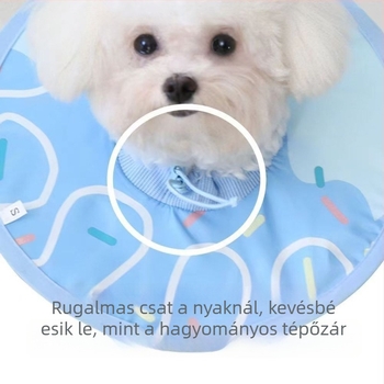 PAWLUX Elizabethán gallér háziállatoknak – poliészter, univerzális, japán-koreai stílus