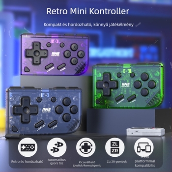 Mini vezeték nélküli játékkontroller USB-C interfésszel, 50 g, kompatibil Switch/PC/IOS, kezdő szint.
