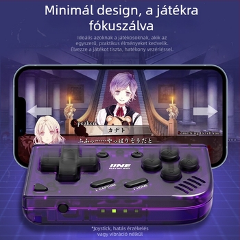 Mini vezeték nélküli játékkontroller USB-C interfésszel, 50 g, kompatibil Switch/PC/IOS, kezdő szint.