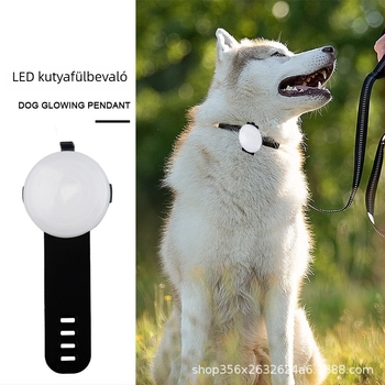 LED állatpendant nyaklánc macskák és kutyák számára, geometriai mintázat, műanyag kivitel, szabadidős stílus, általános használat