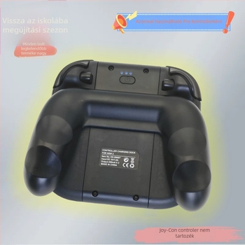 Switch2 Joy-Con töltőmarkolat mágneses csatlakozással, beépített akkumulátorral, Type-C interfésszel, 2 játékos számára