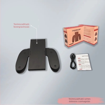 Switch2 Joy-Con töltőmarkolat mágneses csatlakozással, beépített akkumulátorral, Type-C interfésszel, 2 játékos számára