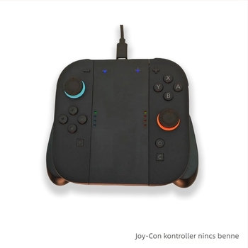 Switch2 Joy-Con töltőmarkolat mágneses csatlakozással, beépített akkumulátorral, Type-C interfésszel, 2 játékos számára