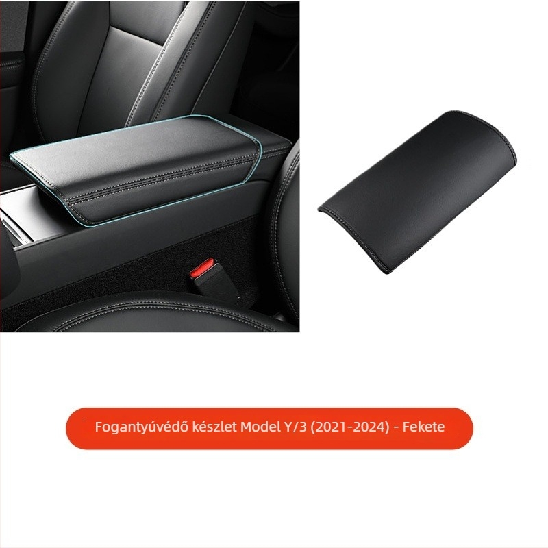 N3 bőr középső kartámasz fedél Tesla Model 3/Y-hoz