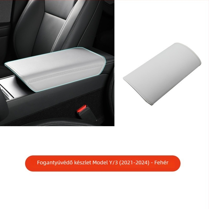 N3 bőr középső kartámasz fedél Tesla Model 3/Y-hoz