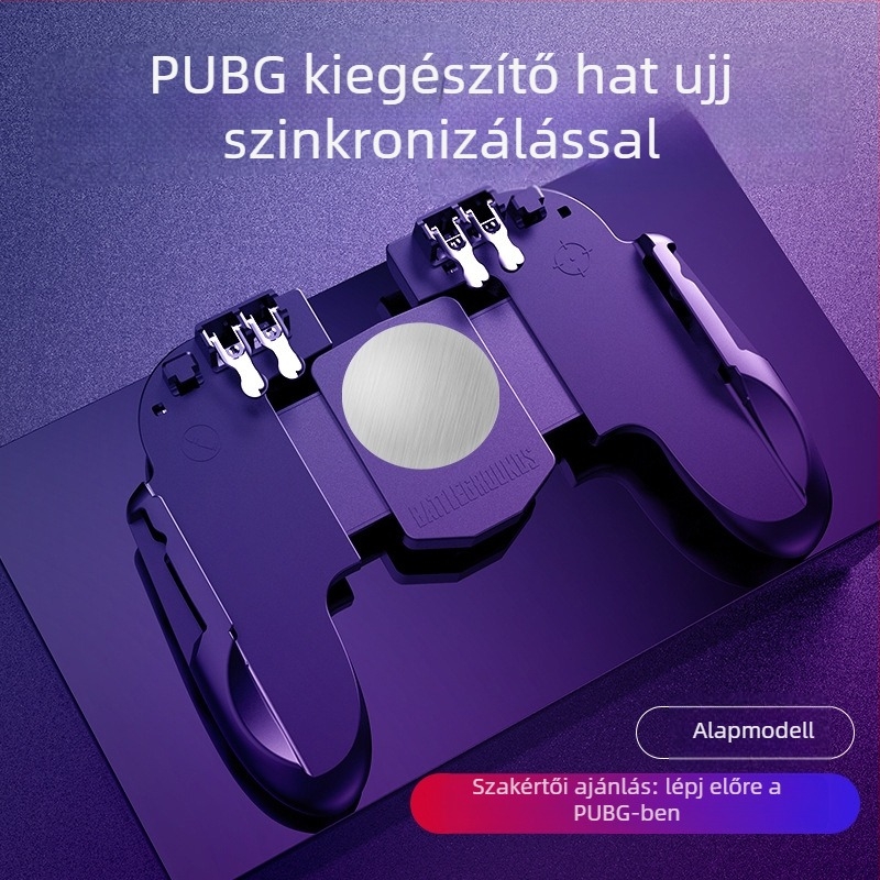 H9 hatszujjas mobil játékvezérlő integrált hűtéssel, ultra-alacsony késleltetésű célzással, vezeték nélküli csatlakozás iOS és Android számára
