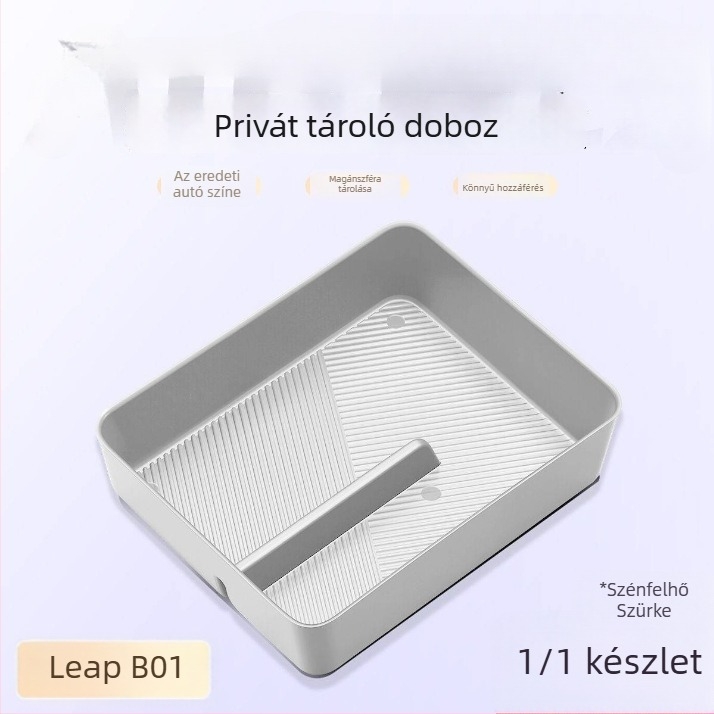 Leapmotor B01/B10 középkonzol tárolóbox, könyöktámaszhoz tartozó tároló, belső autó tároló, magánéletvédelmi módosítás