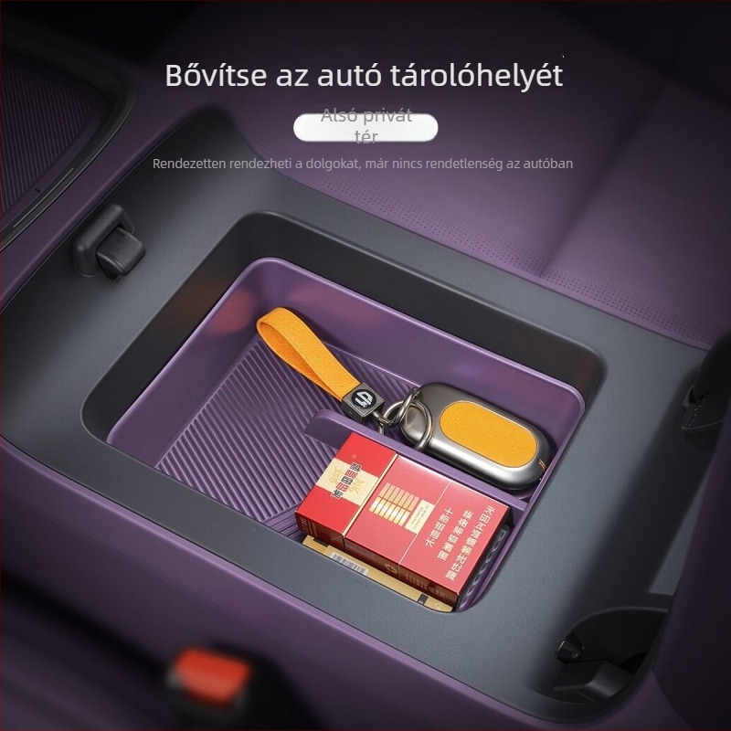 Leapmotor B01/B10 középkonzol tárolóbox, könyöktámaszhoz tartozó tároló, belső autó tároló, magánéletvédelmi módosítás
