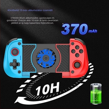X3 vezeték nélküli Bluetooth játékvezérlő Type-C csatlakozóval, vibrációval – kompatibil mobileszközökkel, PC-vel, Switch-szel és PlayStation-nel