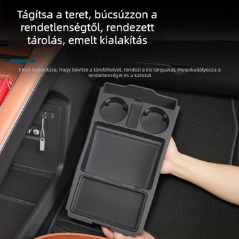Szilikonból készült csúszásmentes belső rész a középkonzol alsó tárolórekeszéhez, vízálló, Fengyun A9L-kompatibilis