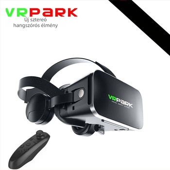 VRPARK-J50 Okos VR szemüveg 3D játékokkal, Bluetooth fülhallgatóval, panoráma VR és mozgáskövetés