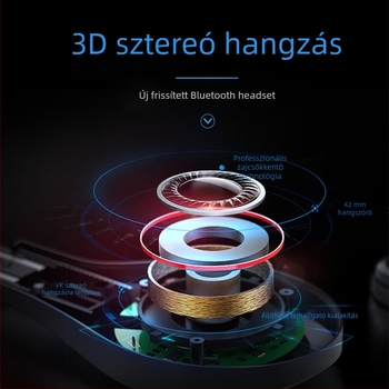 VRPARK-J50 Okos VR szemüveg 3D játékokkal, Bluetooth fülhallgatóval, panoráma VR és mozgáskövetés