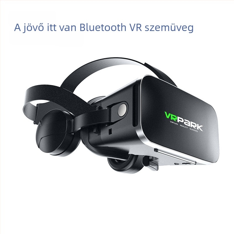 VRPARK-J50 Okos VR szemüveg 3D játékokkal, Bluetooth fülhallgatóval, panoráma VR és mozgáskövetés