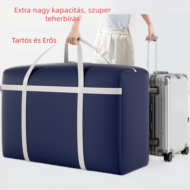 Költöztetésre és csomagolásra készült tároló zacskók, vastag kivitelben, a paplanok, takarók, ruhák és poggyász rendezésére; nagy kapacitású, vízálló szövött tárolózsákok