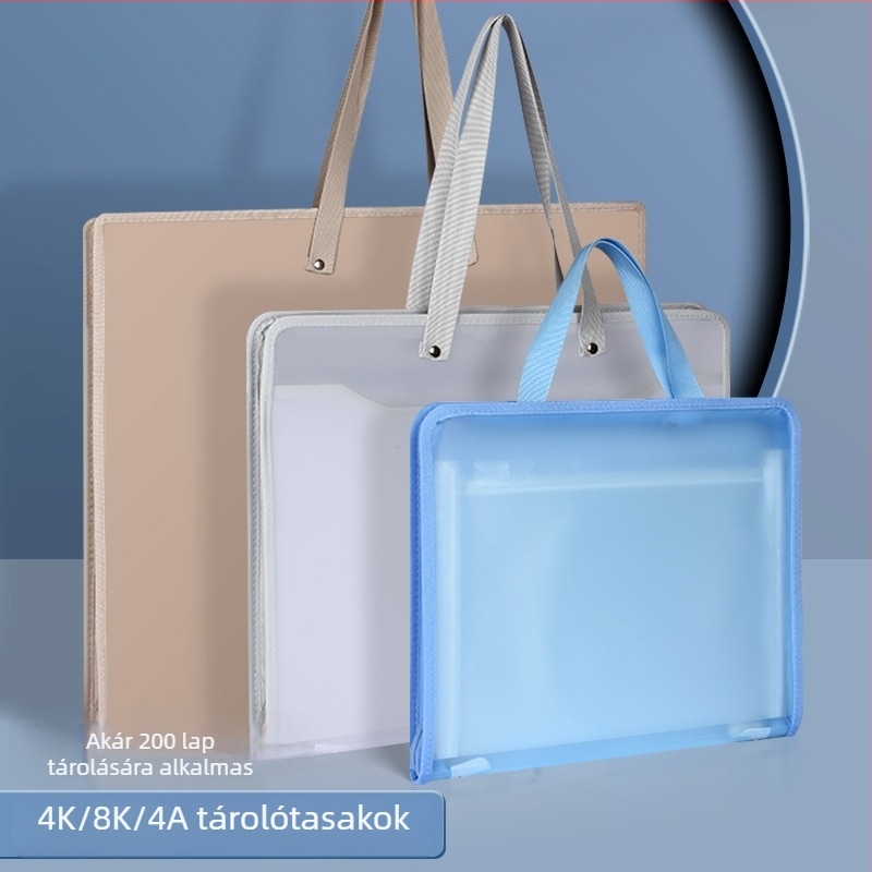 4K tote táska, művészeti portfólió tároló táska, 8K nagy kapacitású diák vázlatgyűjtemény