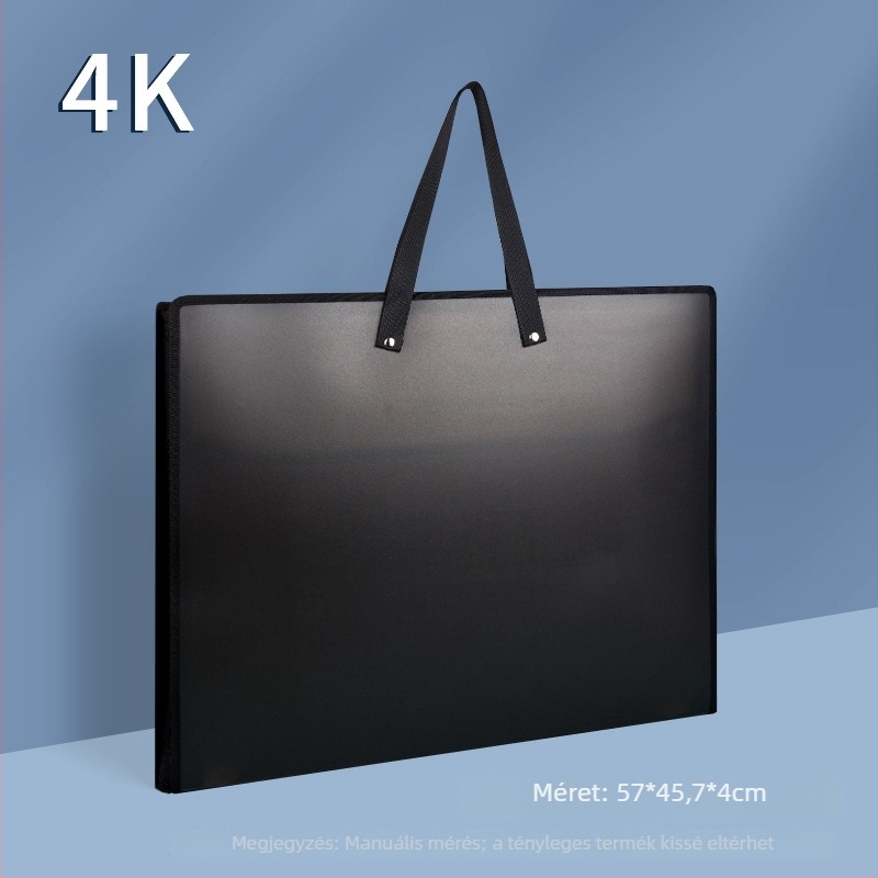 4K tote táska, művészeti portfólió tároló táska, 8K nagy kapacitású diák vázlatgyűjtemény