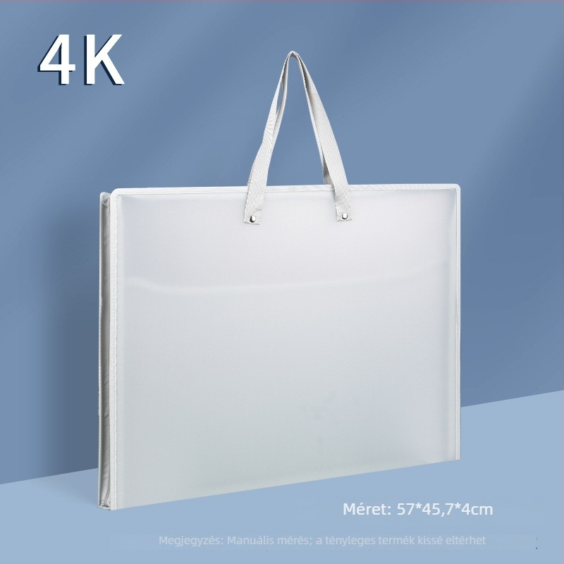 4K tote táska, művészeti portfólió tároló táska, 8K nagy kapacitású diák vázlatgyűjtemény