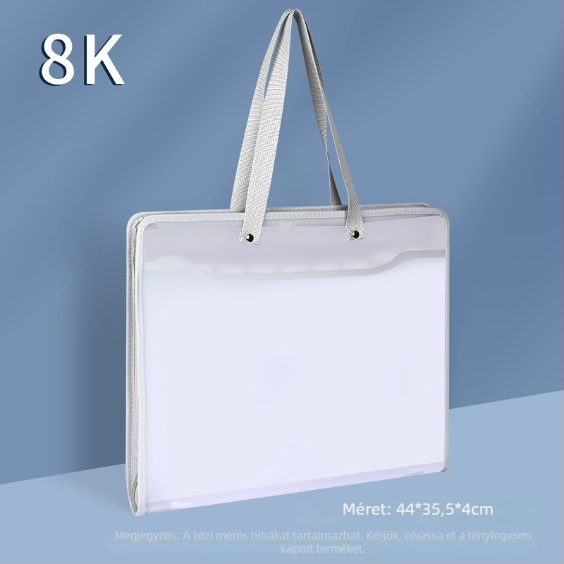 4K tote táska, művészeti portfólió tároló táska, 8K nagy kapacitású diák vázlatgyűjtemény