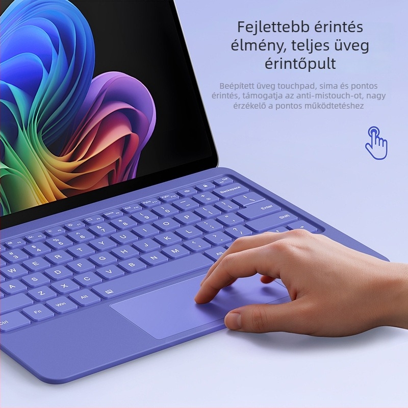 Microsoft Surface Pro tabletához mágneses Bluetooth billentyűzet RGB háttérvilágítással