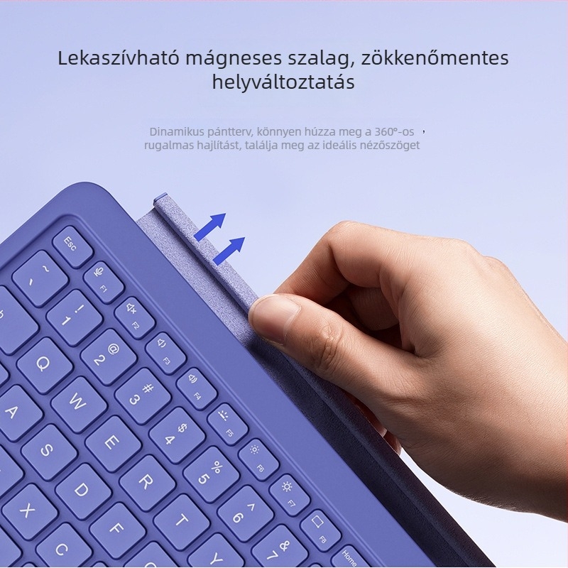 Microsoft Surface Pro tabletához mágneses Bluetooth billentyűzet RGB háttérvilágítással
