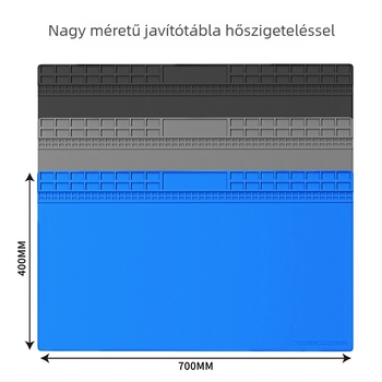 Szilikon javító munkalap mobiltelefonokhoz és digitális kiegészítőkhöz, magas hőmérsékletnek ellenálló, csúszásmentes, korrózióálló, antistatikus