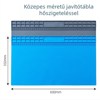 Szilikon javító munkalap mobiltelefonokhoz és digitális kiegészítőkhöz, magas hőmérsékletnek ellenálló, csúszásmentes, korrózióálló, antistatikus