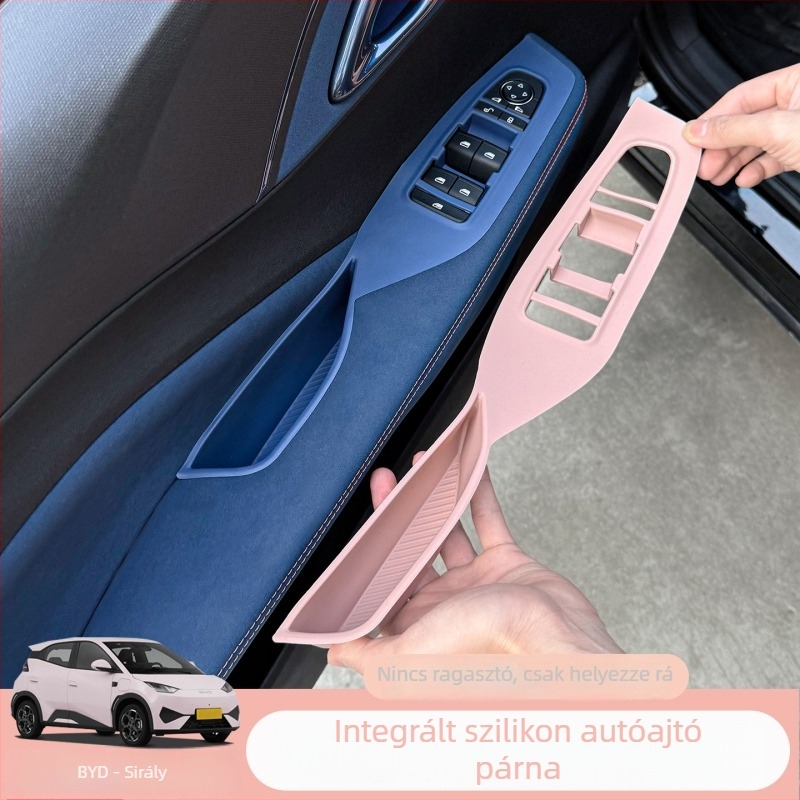 Szilikon belső autó kiegészítő készlet: ajtókarvédő, ajtónyílás párna, ablakemelő panel matricája, tárolórekesz párna (Model 314141, Kód 56486)