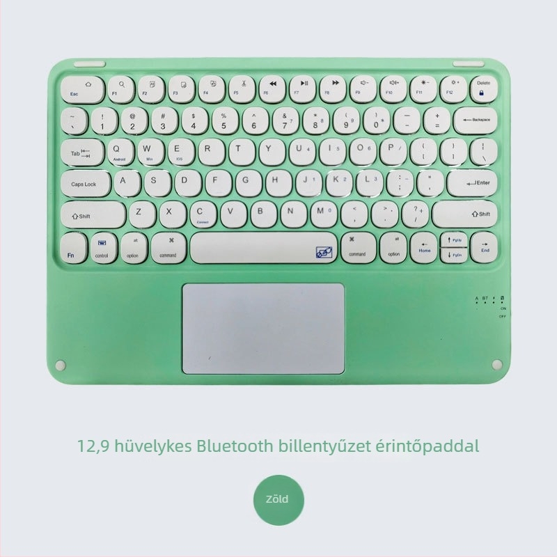 Bluetooth billentyűzet laptophoz és tabletához, 12,9 hüvelyk, ultra vékony, vezeték nélküli, hordozható, light punk stílusban