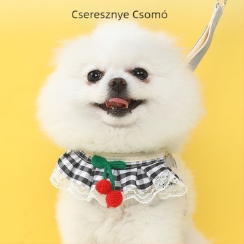 Kis kutya póráz, macska hám, aranyos kölyökkutya sál Teddy és Bichon Frisé számára, állítható sétákhoz