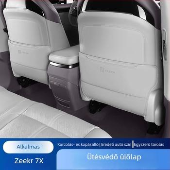 Zeekr 7X Hátsó ülés Anti-Kick Párna, PU bőr, szivacs töltés, minden évszakra, karcolás elleni védelem, egyszínű mintázat