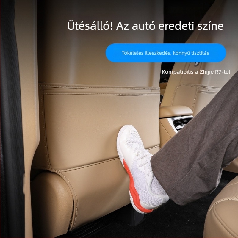 Zhijie R7 ülésvédő minden évszakra: Tenganda, Nappa bőr, juh gyapjú töltet, autómárka logó minta, minimalist belső dekoráció