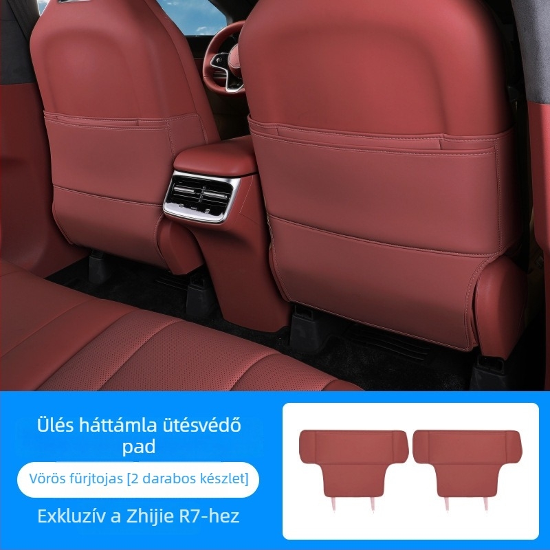 Zhijie R7 ülésvédő minden évszakra: Tenganda, Nappa bőr, juh gyapjú töltet, autómárka logó minta, minimalist belső dekoráció