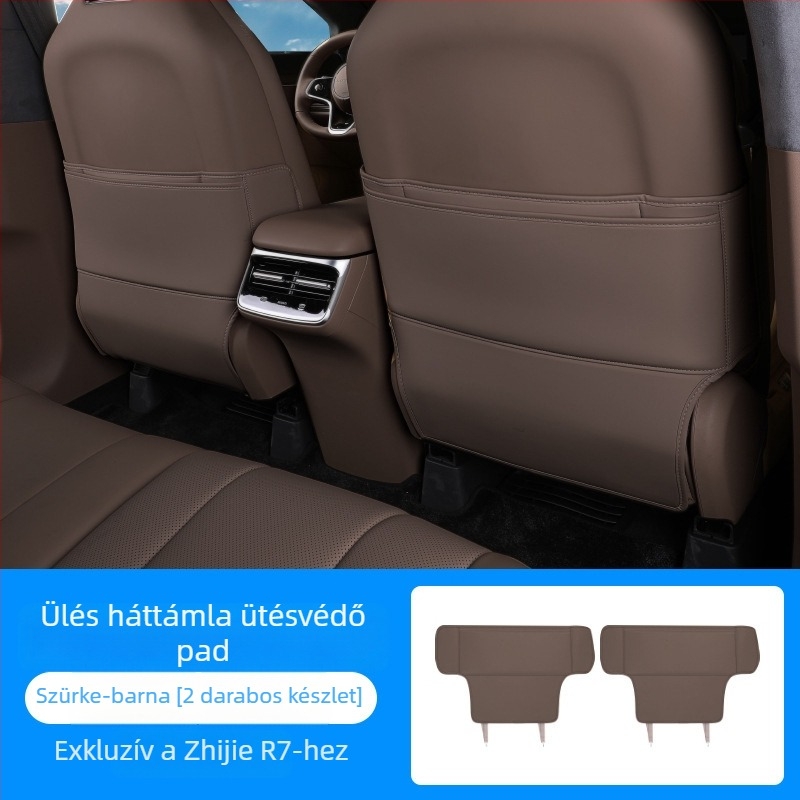 Zhijie R7 ülésvédő minden évszakra: Tenganda, Nappa bőr, juh gyapjú töltet, autómárka logó minta, minimalist belső dekoráció