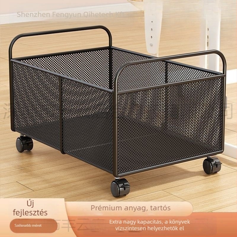 Íróasztal alatti könyves tároló doboz, mozgatható, papíralapú anyagból, kapacitás 1000 L vagy több