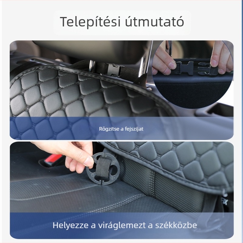 Csúszásmentes matrac autógyermeküléshez, bőr, univerzális, vastított, védő párna
