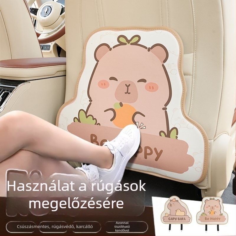 Autó hátsó ülés védő párna - univerzális minden évszakra, bőr, márka Two xiao cai, Zhejiang eredetű