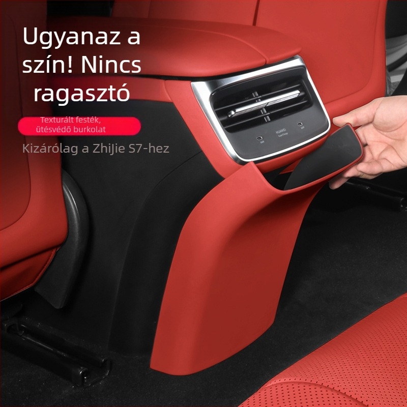 Hátsó anti-kopogó párna S7-hez, beltéri autó módosítás, ragasztó, Night Shark, ABS festett anyag, minden évszakra