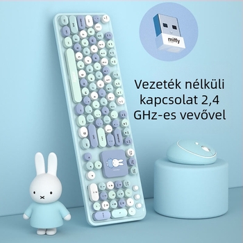 Mipow háromzónás vezeték nélküli billentyűzet és egér készlet – Bluetooth, USB-kompatibilitás, ergonómikus kialakítás